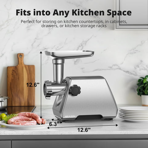 AirMSEN electric meat grinder supports healthy homemade meals with fresh ingredients.