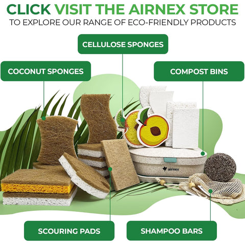 AirNEX two activated charcoal filters pack for odor reduction