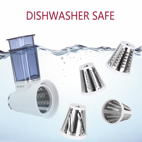 Airpro salad maker in action for quick, fresh toppings.