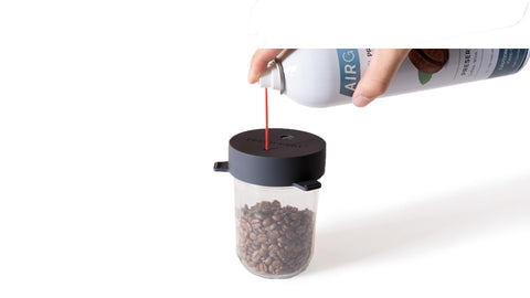 AirScape Fresh-Port coffee storage with AirGone for freshness.