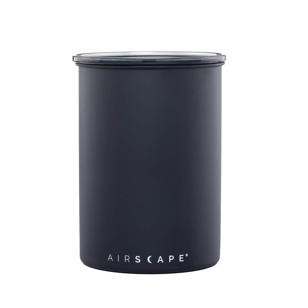 Medium size AirScape canister shown on kitchen counter for storage.