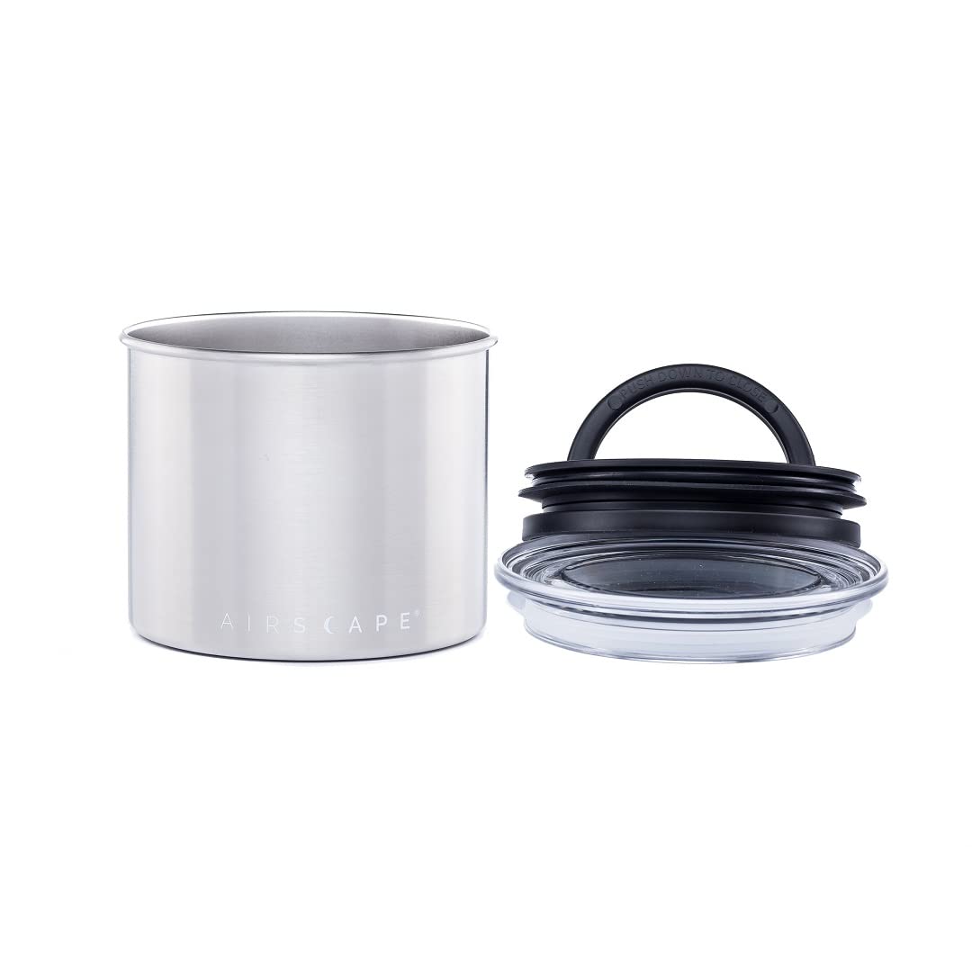 AirScape UV-protective stainless steel body shields coffee from light.
