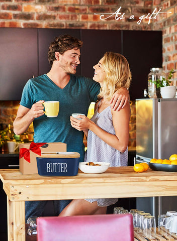 AISBUGUR butter dish gift-ready packaging for a thoughtful kitchen gift
