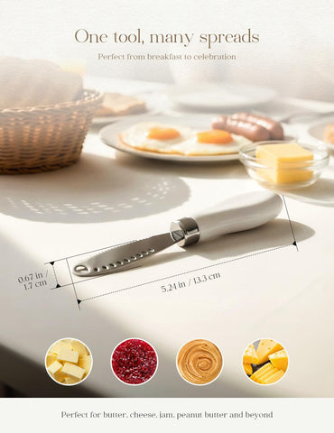 AISBUGUR versatile kitchen tool for jams, creams, and peanut butter.