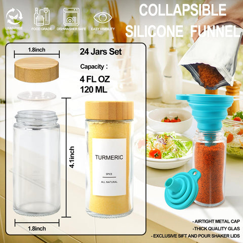 AISIPRIN 2-in-1 shaker lids for versatile pouring and sprinkling.