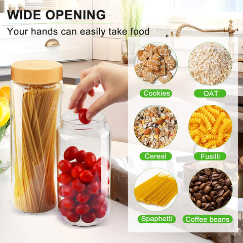 AISIPRIN 27oz jar showing clear transparency for easy contents check.