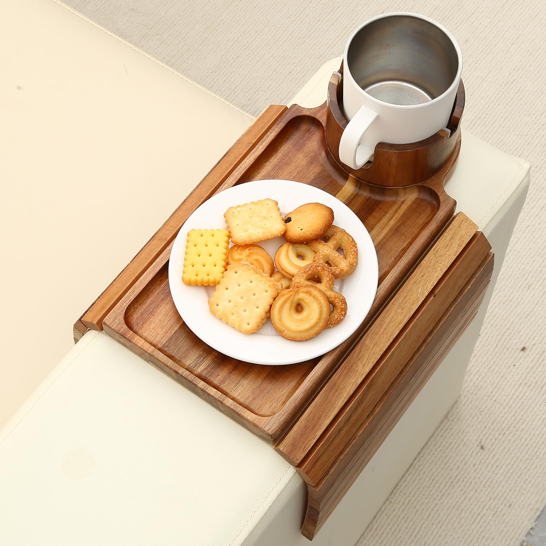 AISONGDONG easy-clean wood tray for quick maintenance after meals