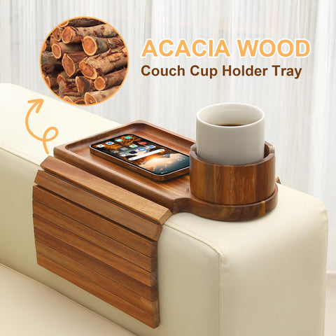 AISONGDONG tray with non-slip bottom stays stable on sofa surfaces