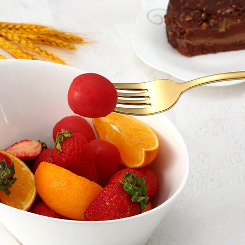 Aisoso Gold Silverware Set elevates table settings with luxurious finish