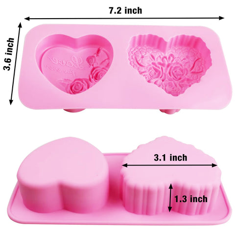 AITRAI heart molds create stunning fondant decorations for cakes and desserts.