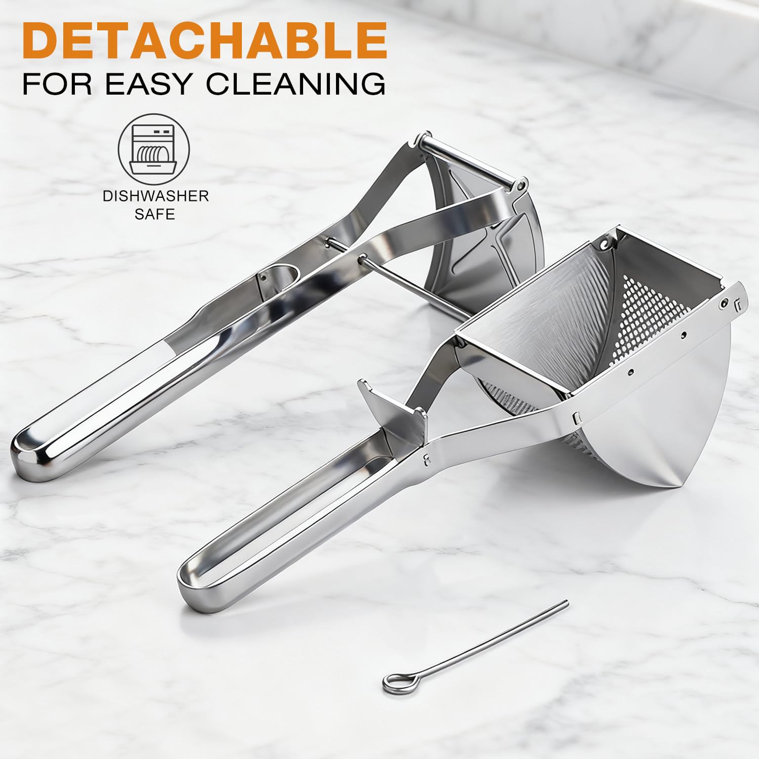 AITRAI Potato Ricer is dishwasher-safe for quick cleanup after cooking.