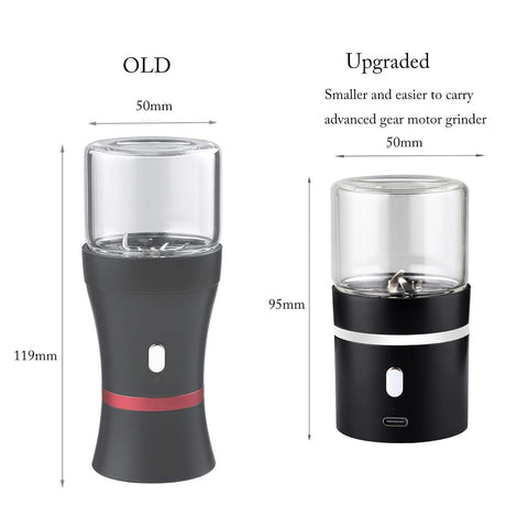 AiTURE grinder shows compact design for on-the-go spice grinding.