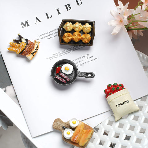AIUWO colorful 3D kitchenware magnets for decor and learning