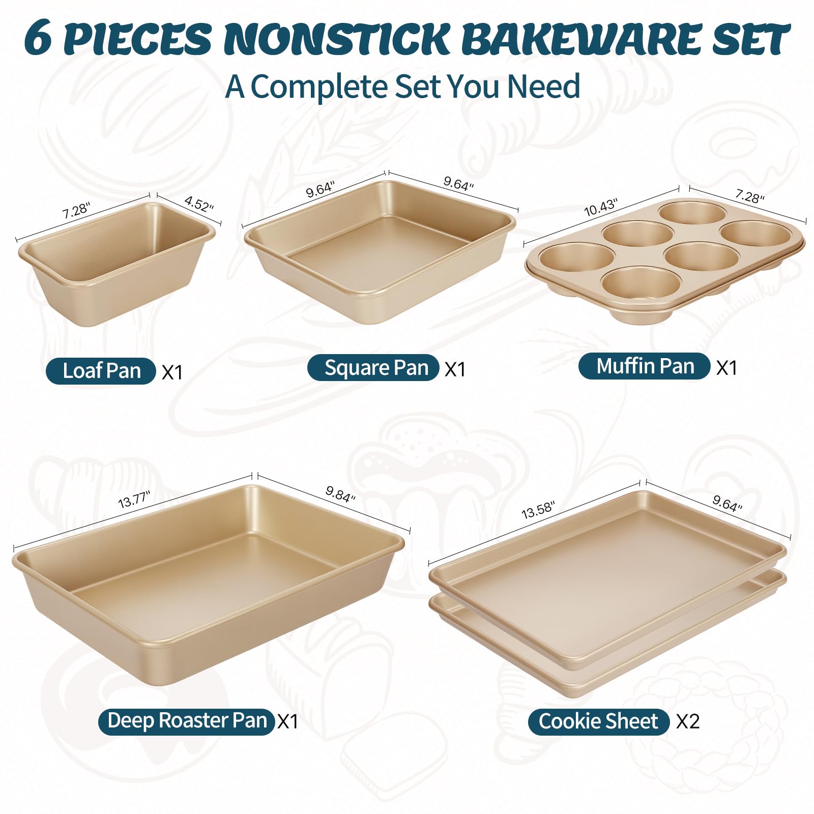 AIVIKI deep roaster pan designed for even heating and juicy roasts