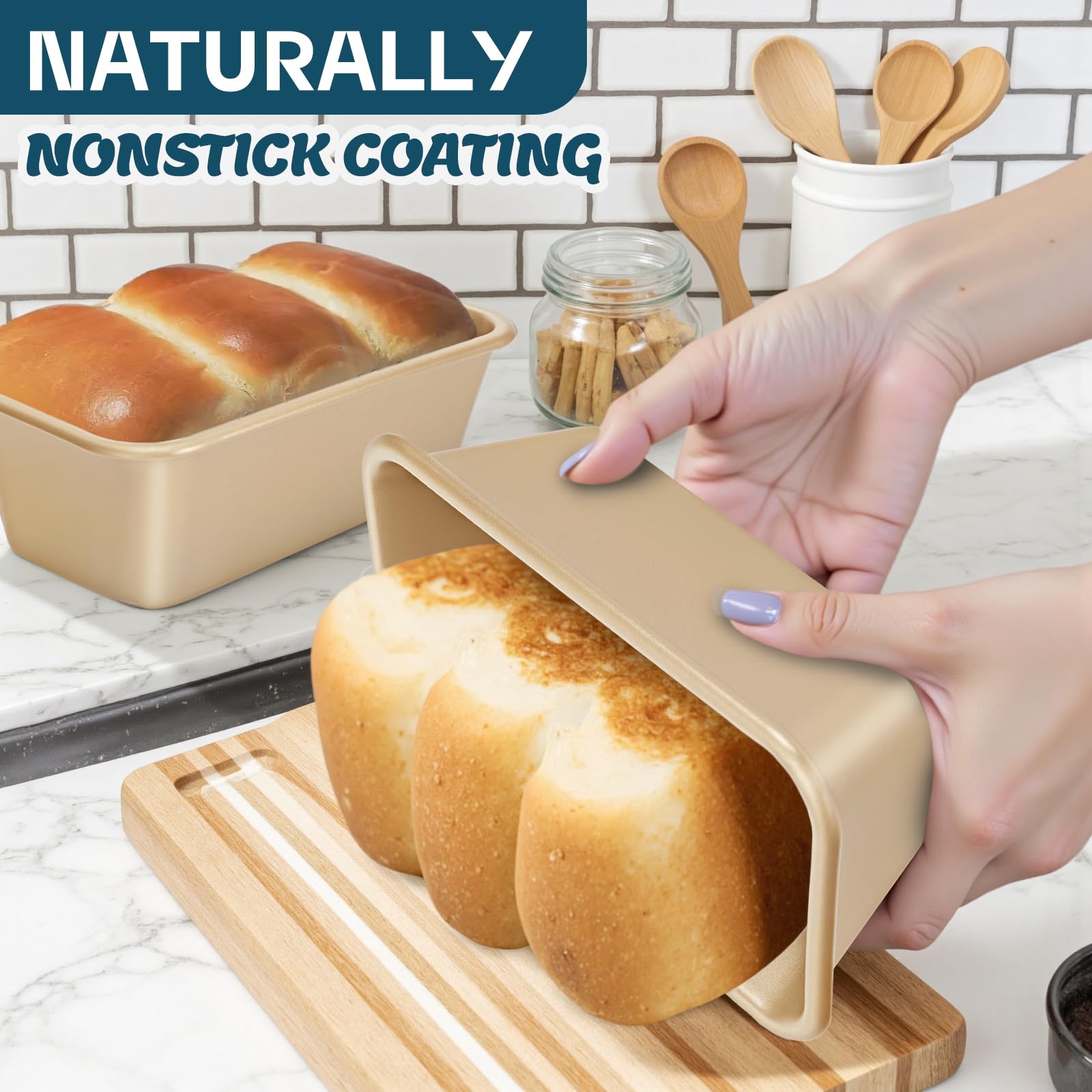 AIVIKI loaf pan delivering uniform bake for hearty loaves