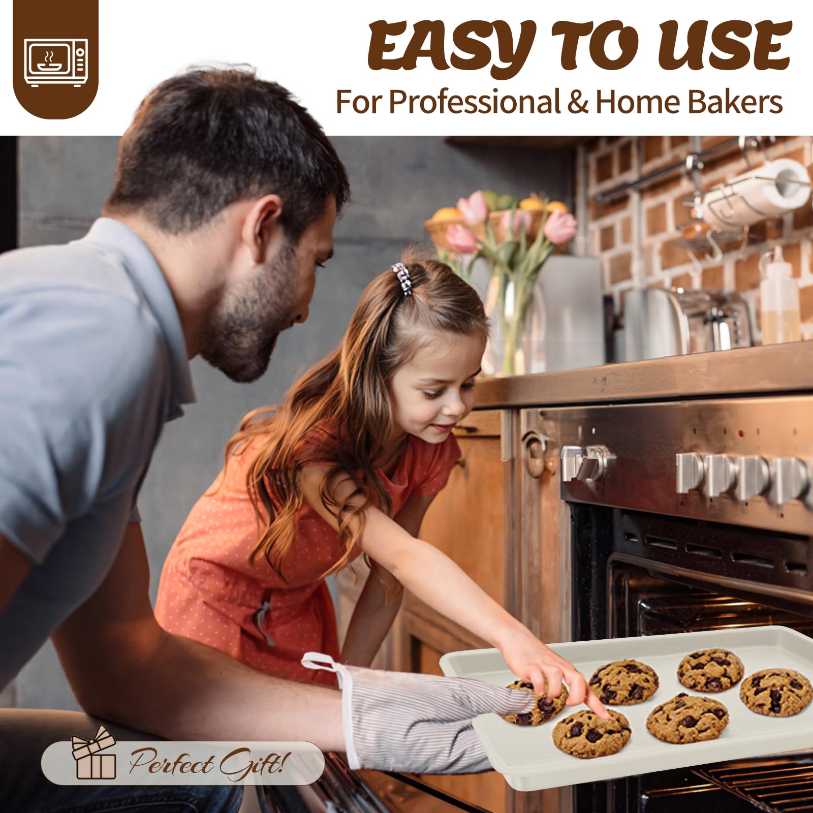 AIVIKI nonstick coating reduces sticking and cleanup time.