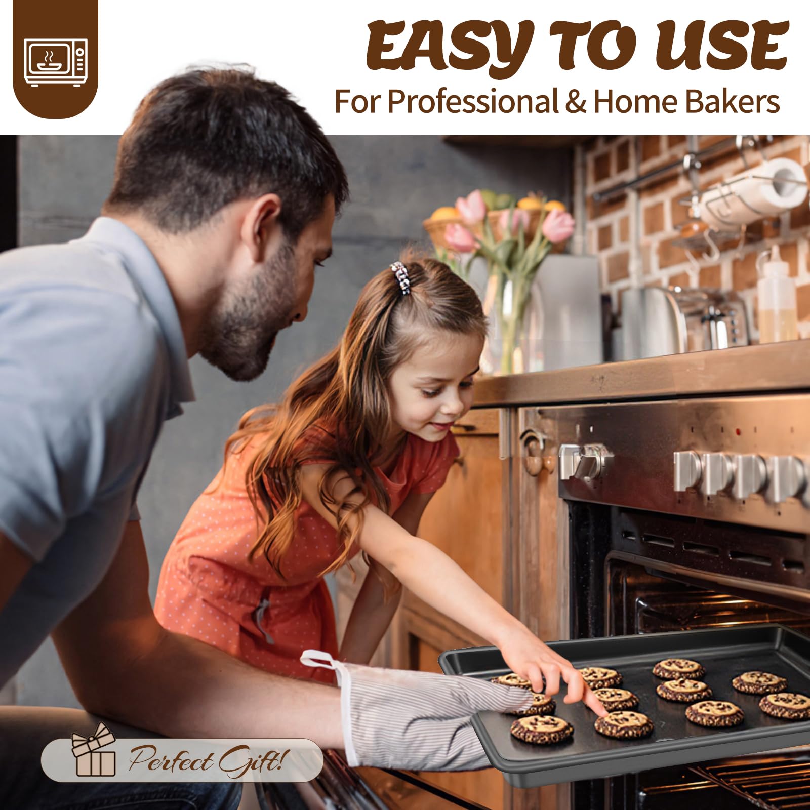 AIVIKI muffin pan bakes uniform muffins with easy release
