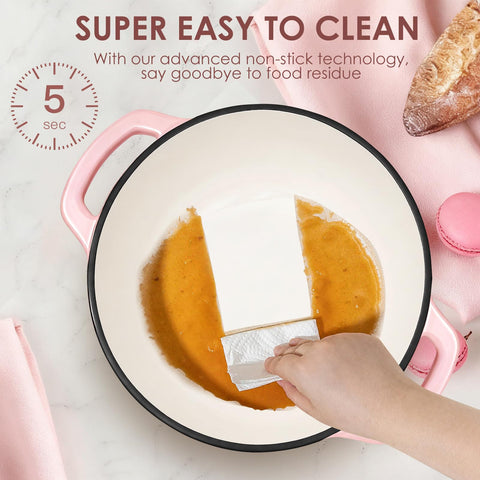 AIVIKI lid moisture-trap design promotes cooking in its own juices