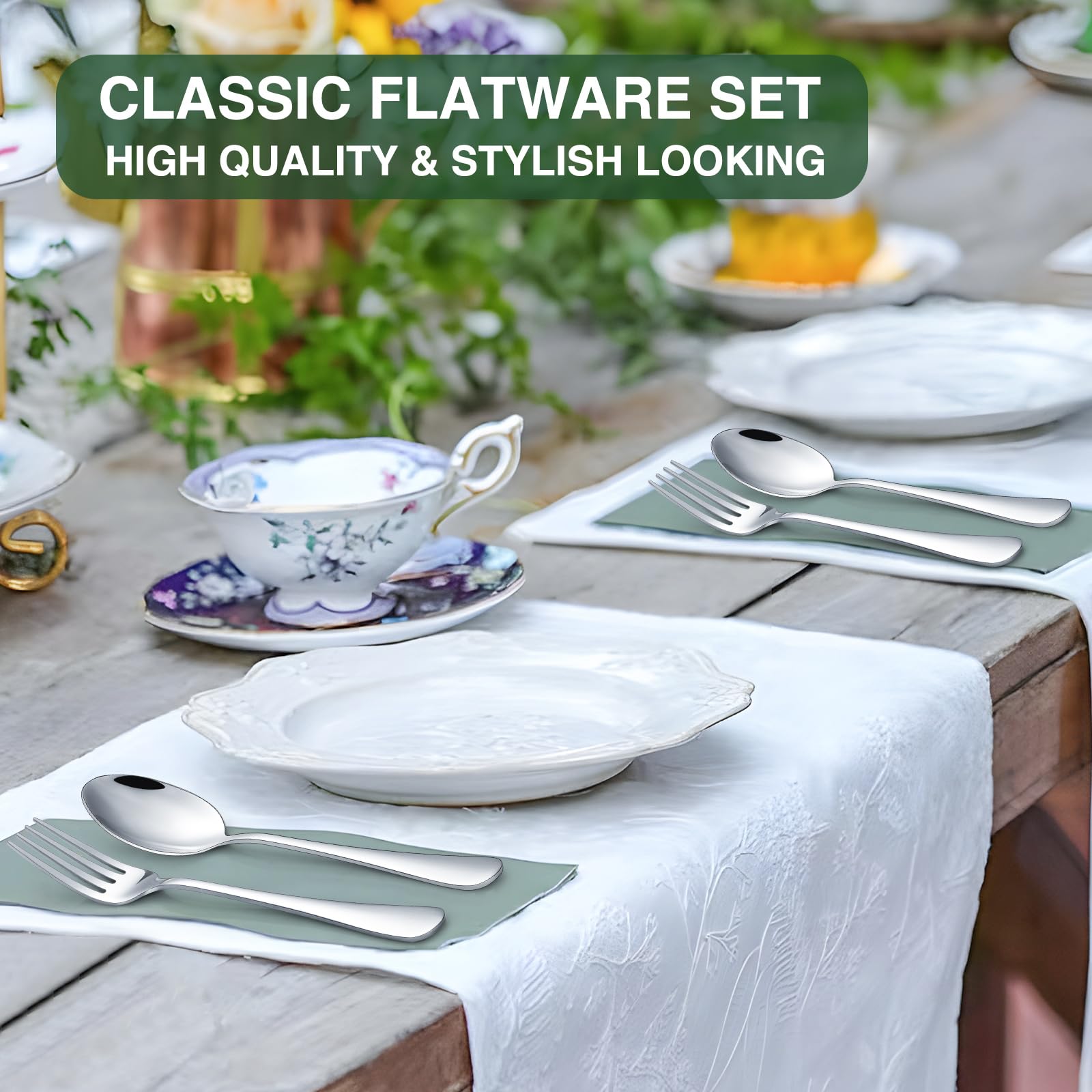 AIVIKI dinner knives with durable blades for lasting use