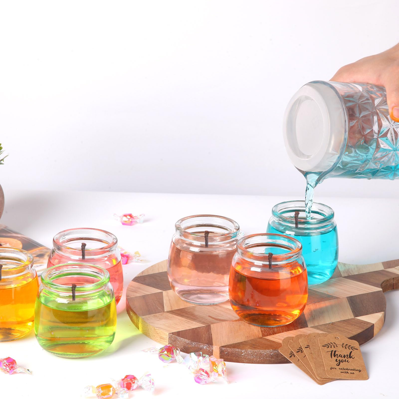AIXIANG DIY dessert jars idea using these clear glass containers.