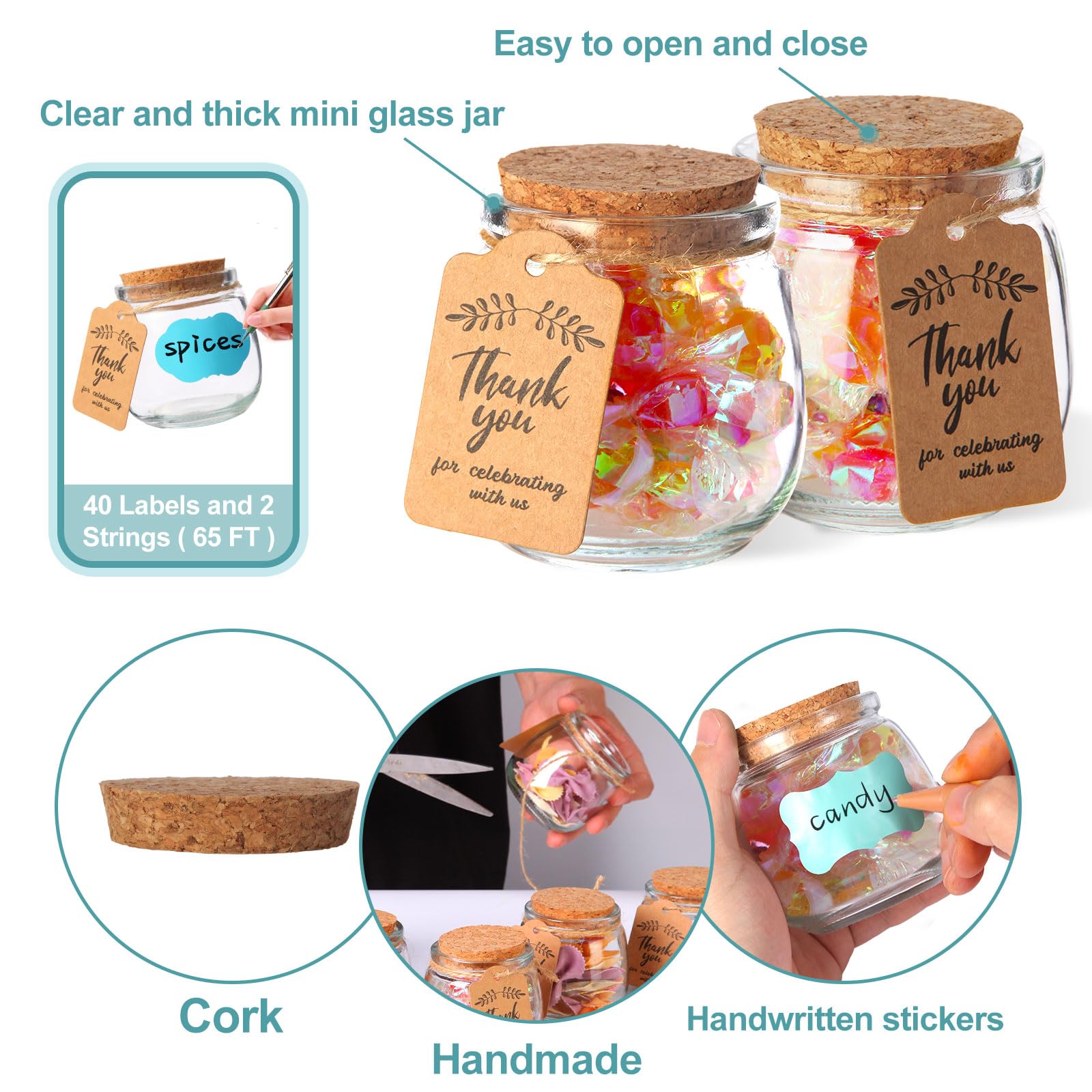 AIXIANG hemp rope and kraft label for easy customization.