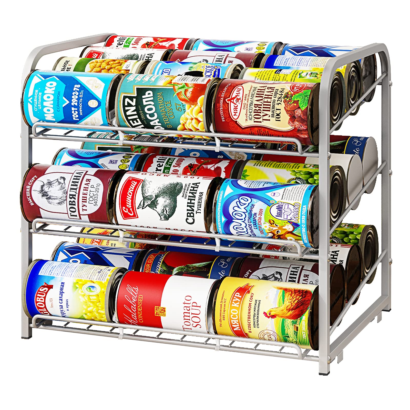 AIYAKA Can Rack tilt design for easy front-can access.