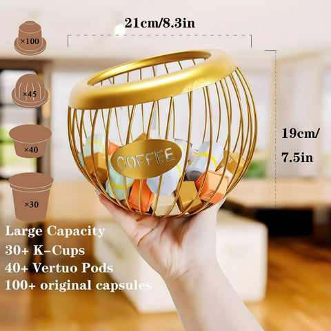 AIYICIII gold bar accessory elevates decor while organizing pods