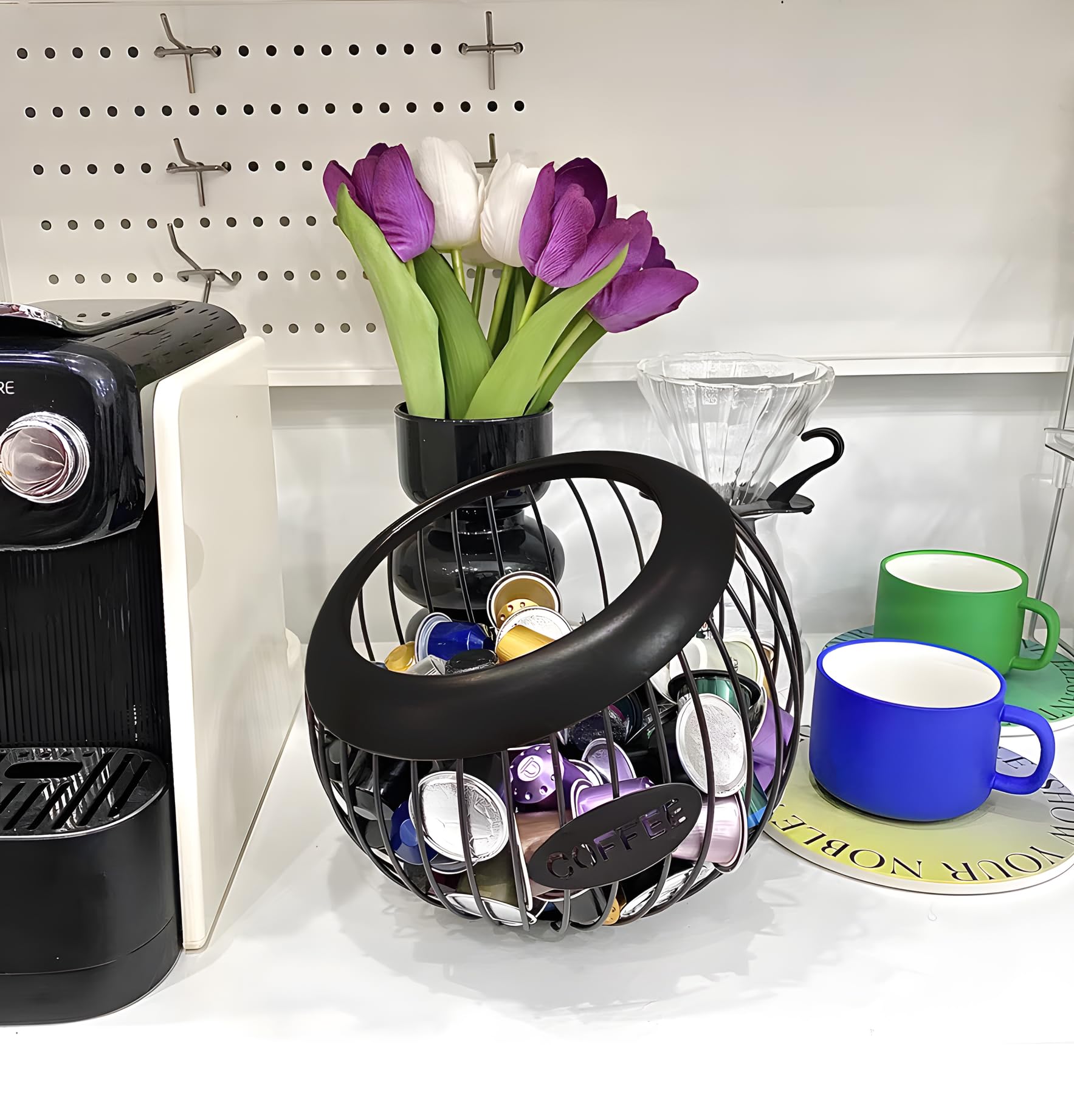 AIYICIII K-Cup storage capacity for 30+ pods keeps morning choices easy.