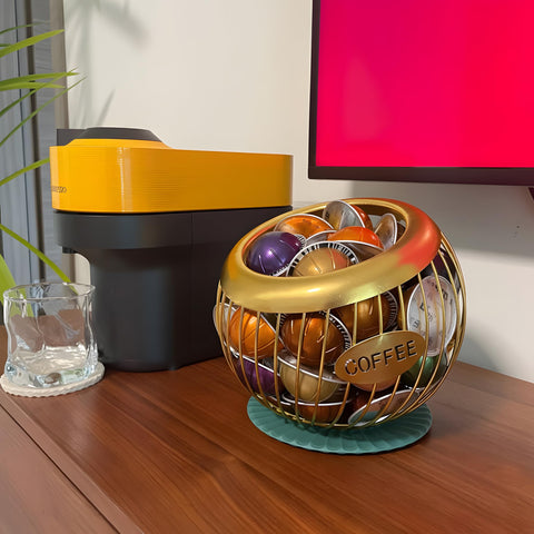 AIYICIII Keurig K-Cup organizer suits compact countertops with metal durability