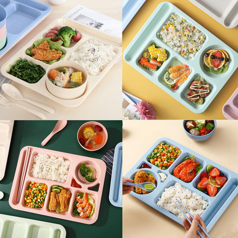 AIYoo deep compartments prevent spills during busy family meals.