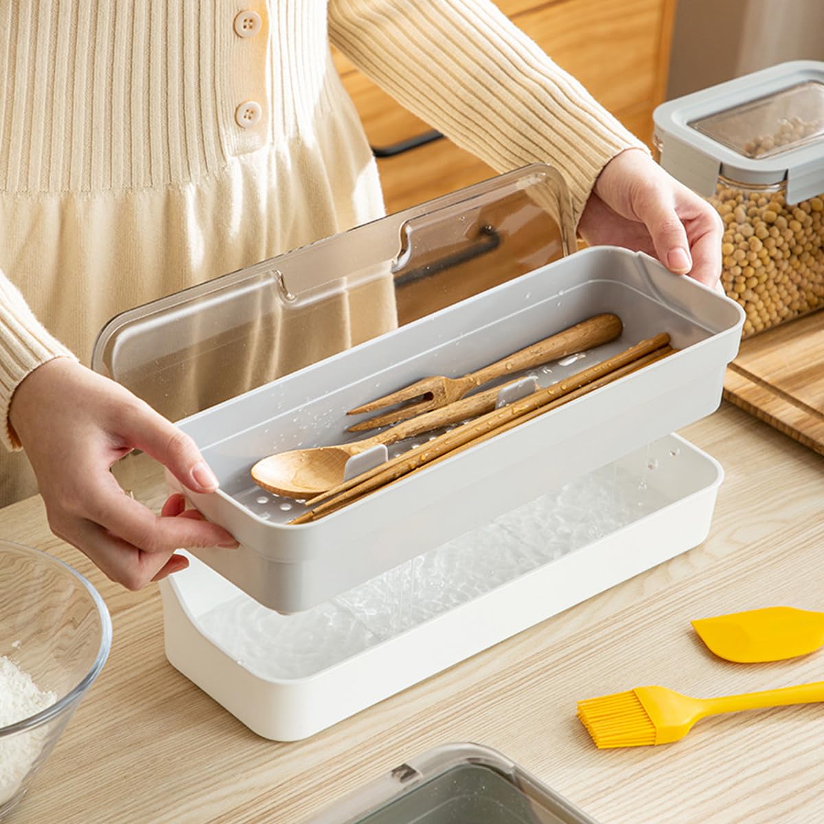 AIYoo 12.6x4.7x2.4 inch tray fits in most drawers for smart storage