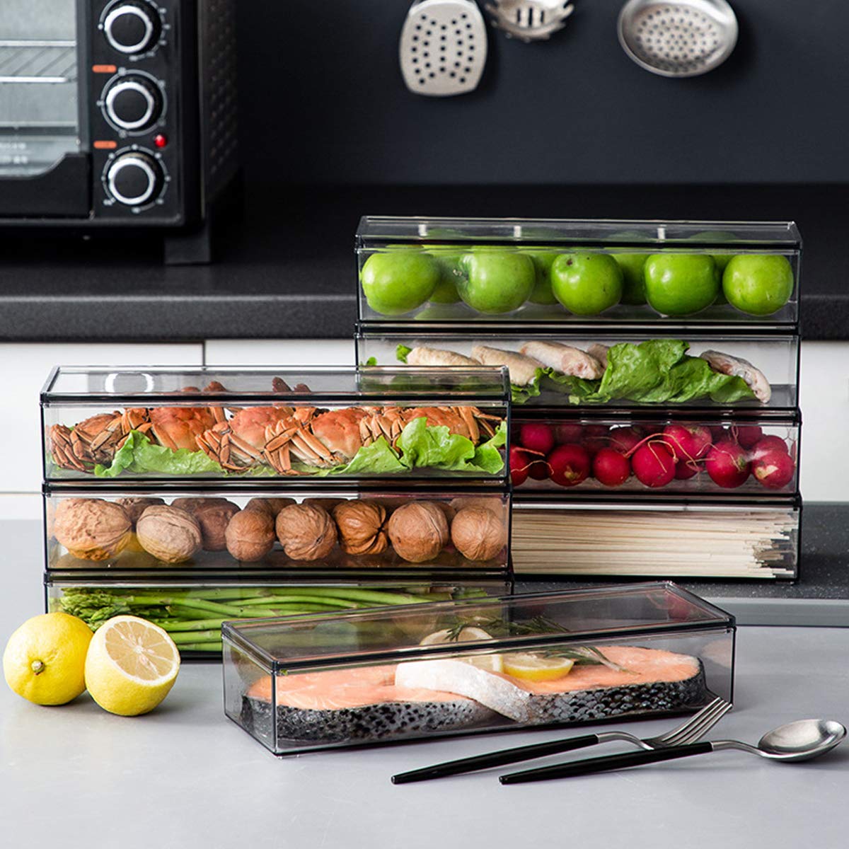 AIYoo flatware tray 12x4 fits neatly in your drawer for easy access.