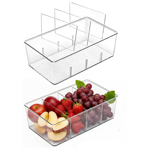 AIYULONG 2-pack pantry organizers keep snacks neatly grouped.