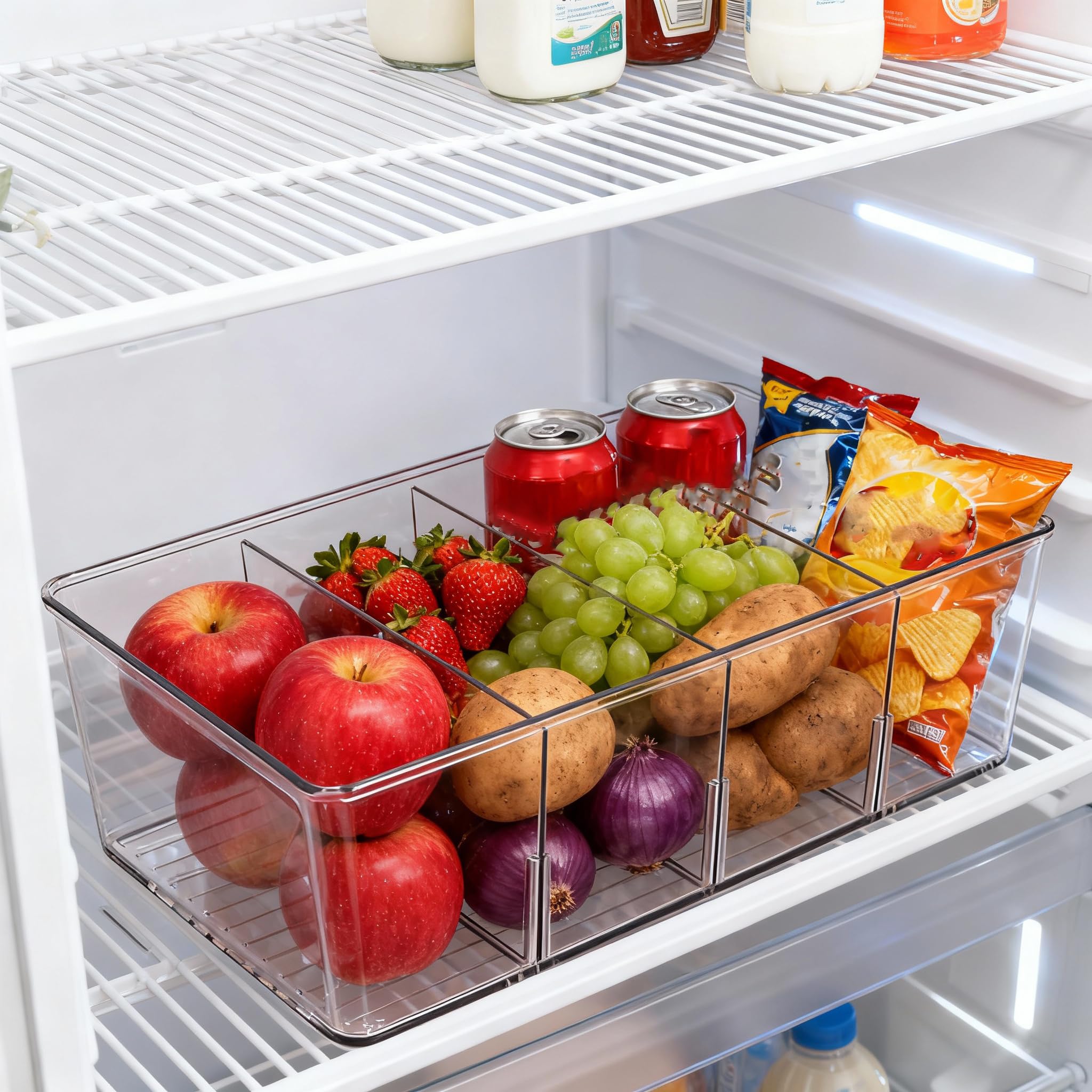AIYULONG multi-use bins maximize space in busy kitchens.