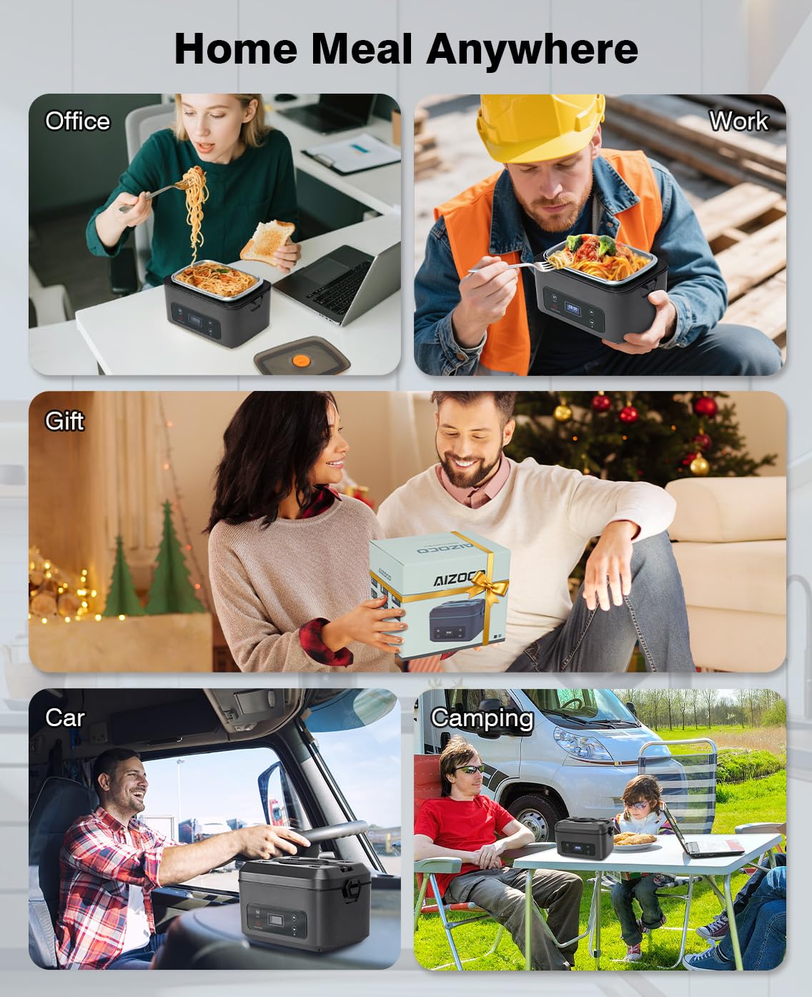 AIZOCO 5.5-cup container fits hearty portions.