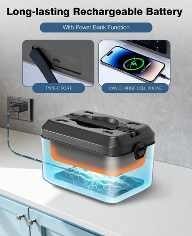 AIZOCO lunch box leak-proof lid and divider aid mess-free meals.