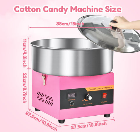 Ajgvq Cotton Candy Machine in a professional kitchen for festivals