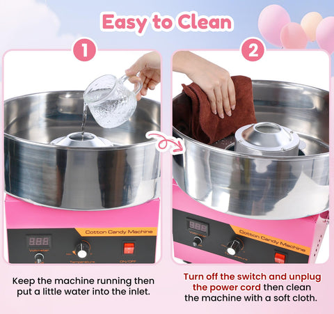 Ajgvq Cotton Candy Machine used at a family party with kids