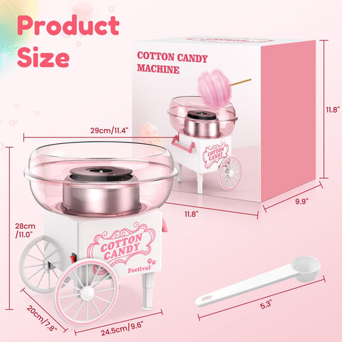 Ajgvq Cotton Candy Machine sugar bin for easy ingredient loading and fun.