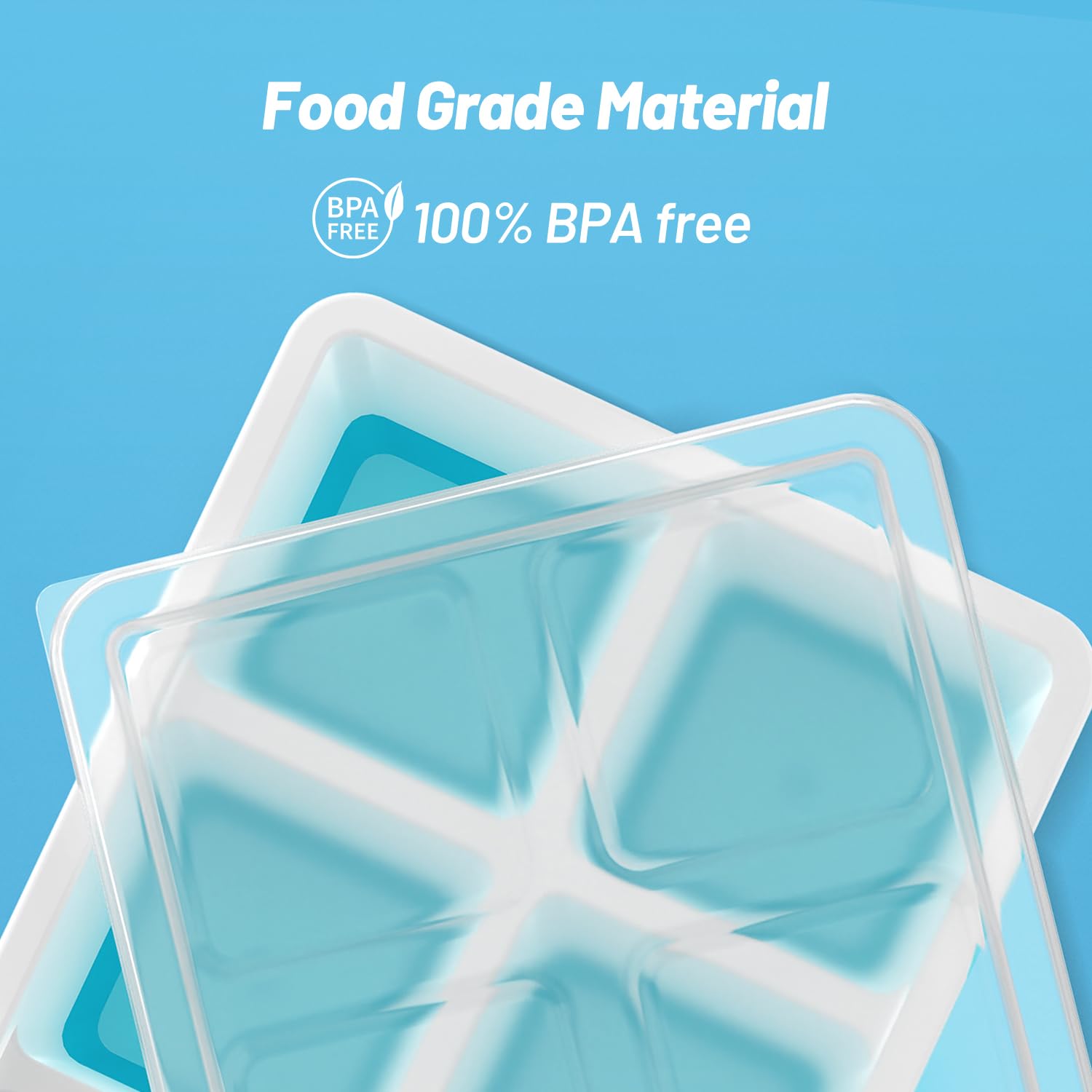 AJIJING large ice cubes measure 1.77 inches for slow-melting chill.