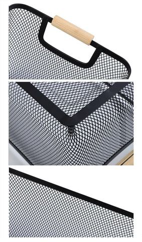 AJIODA fruit basket in metal mesh for fresh produce and decorative display