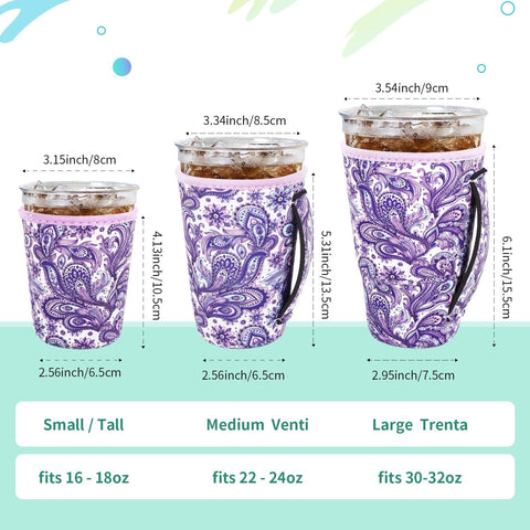 AJLTPA small 16-18oz sleeve fits cups snugly for on-the-go cooling