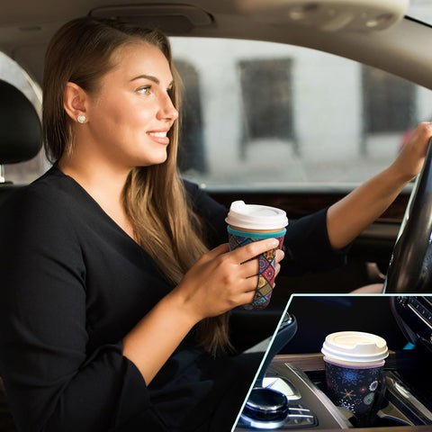 AJLTPA iced coffee sleeve trio set shows three versatile sizes for cups.