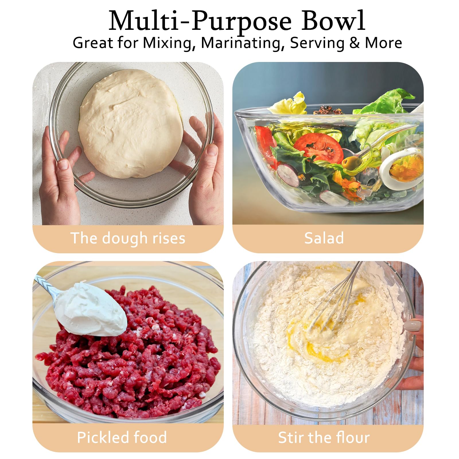 Ajrwiiy sourdough baking and storage bowl supports versatile kitchen tasks