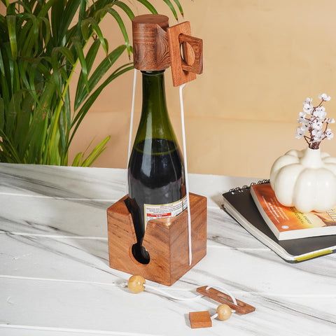 Ajuny escape room style wine puzzle prop creates lively entertainment.