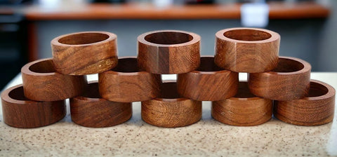 Ajuny napkin rings packaged as a gift-ready set for hosting or gifting.
