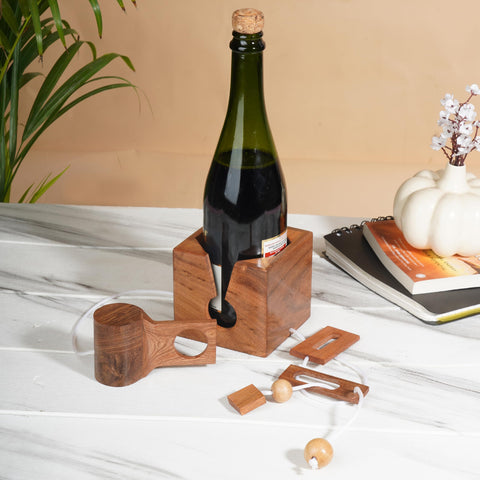 Ajuny bottle puzzle game enhances game nights with curiosity and fun.