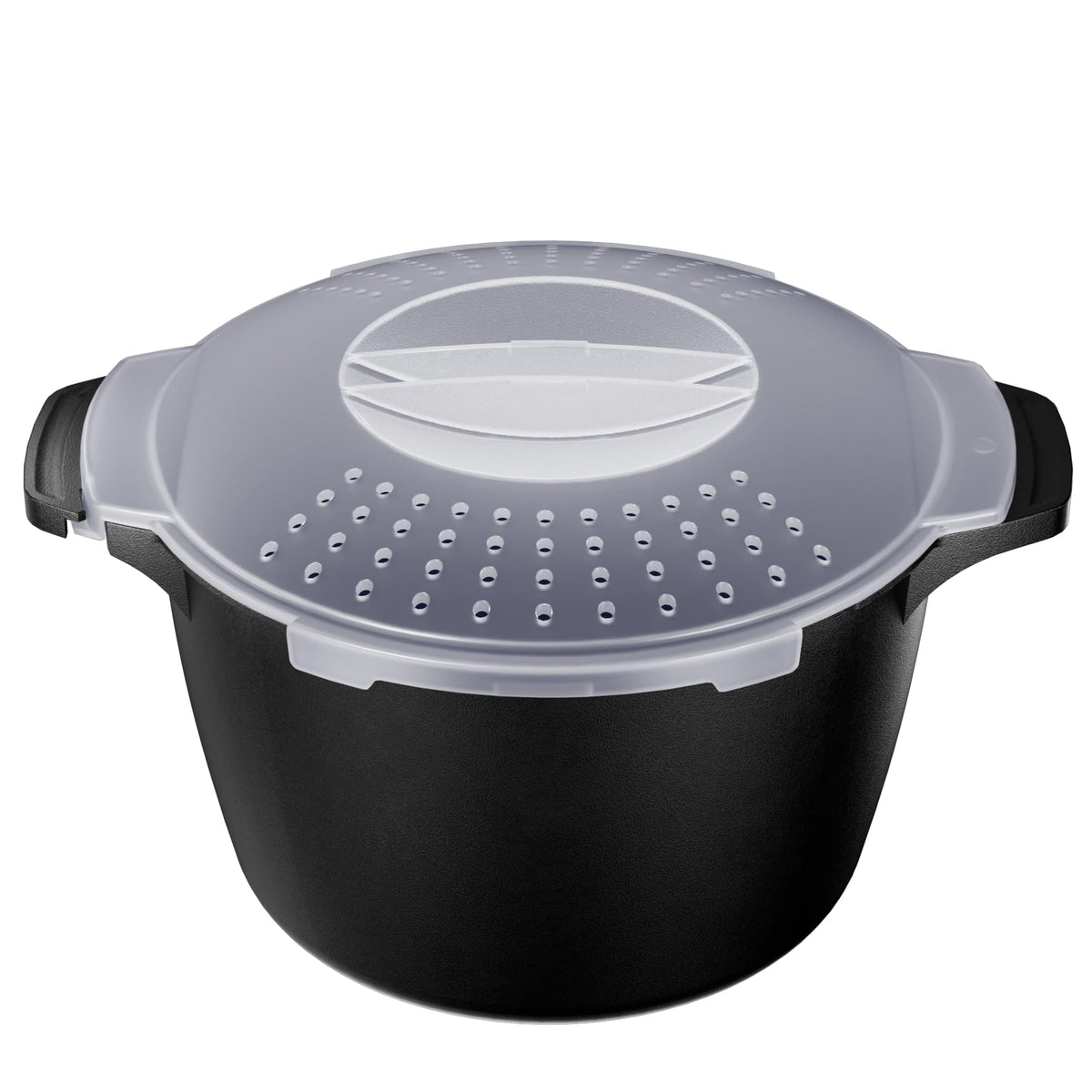 AJXX microwave steamer 2qt assembly demonstrates compact, efficient meal prep
