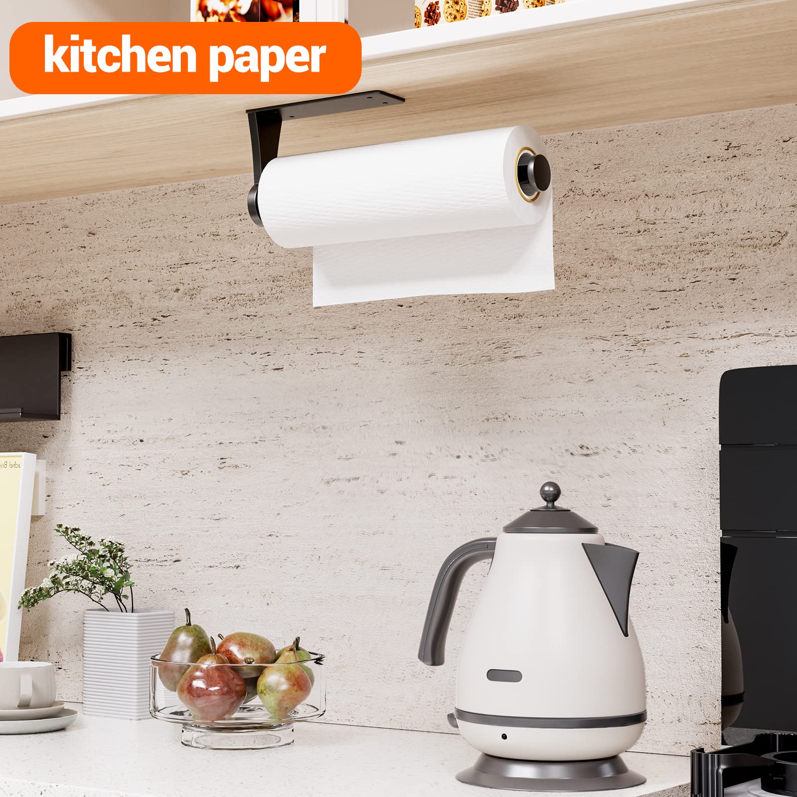 AKAAYUKO damping-effect wall mount keeps towels steady during daily tasks