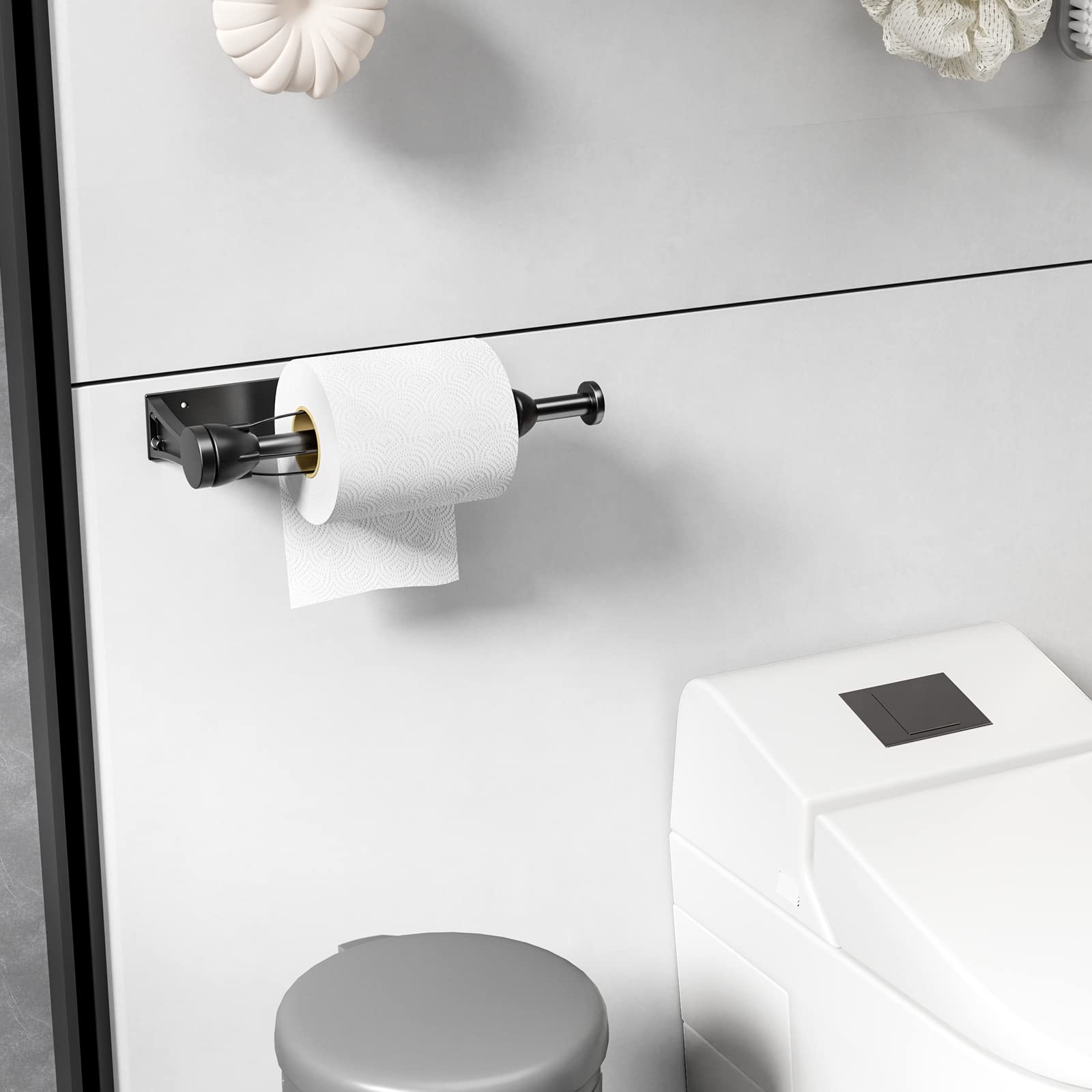 AKAAYUKO paper towel holder for drilled installation on any kitchen wall